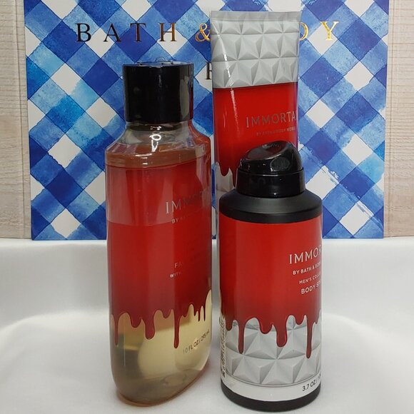 BATH & BODY WORKS 'IMMORTAL' 3-PIECE GIFT SET BODY WASH, LOTION & SPRAY MIST - Picture 2 of 15